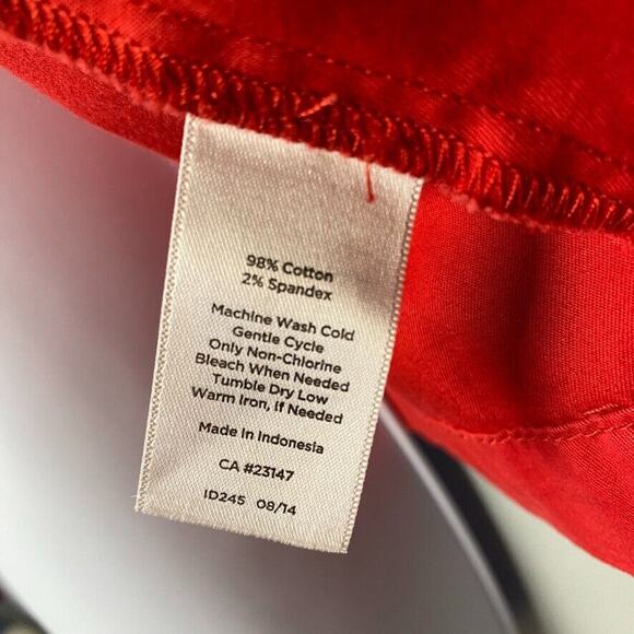 Talbots Lightweight Retro Red Cotton Spring Lightweight Jacket Womens Sz 12 - Picture 3 of 4